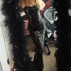 Elegant Black Lace Dress